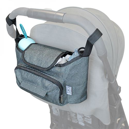 Lot de 4 sacs &agrave; langer - 33x16x18.5cm - gris