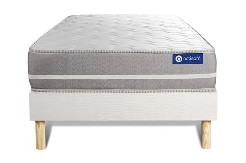 Actisom Blanc Ensemble Matelas Mémoire De Forme Actimemo Touch 120X190 3Zones De Confort + Sommier Kit - Image 3