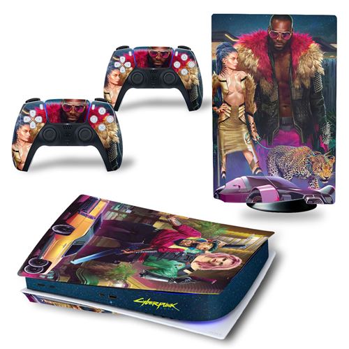 Autocollant Sticker pour Sony PS5 Édition numérique, Lyber punk-841