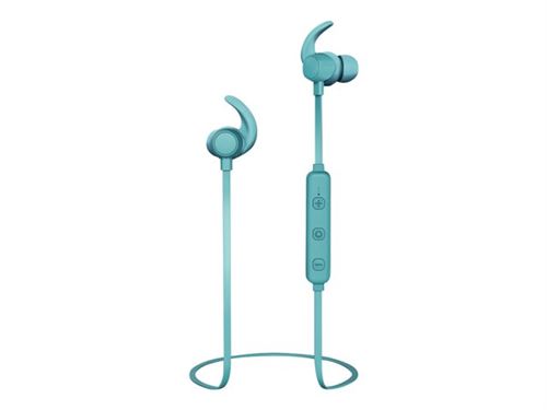 Thomson WEAR7208TQ - Écouteurs avec micro - intra-auriculaire - Bluetooth - sans fil - isolation acoustique - turquoise