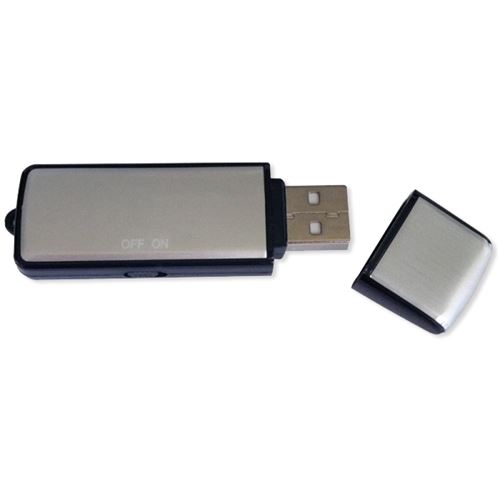 Cl&eacute; USB enregistreur vocal 2Go espion surveillance mini discrete 