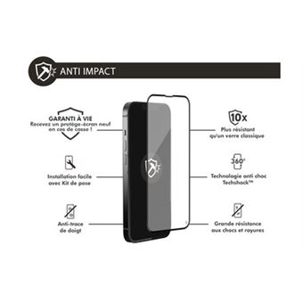 Protège écran iPhone 15 Pro 3D Anti-impact - Garanti à vie Force