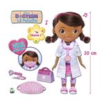 Docteur La Peluche, Poupee 30 cm , Chante Lave-toi Les Mains, avec accessoires dont un masque pour Doc