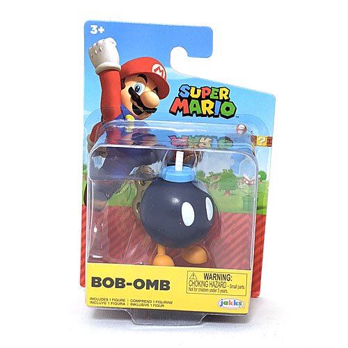 Jakks - World of Nintendo - Super Mario - 405424 - Figurine articulée 6.3cm - Bob-Omb