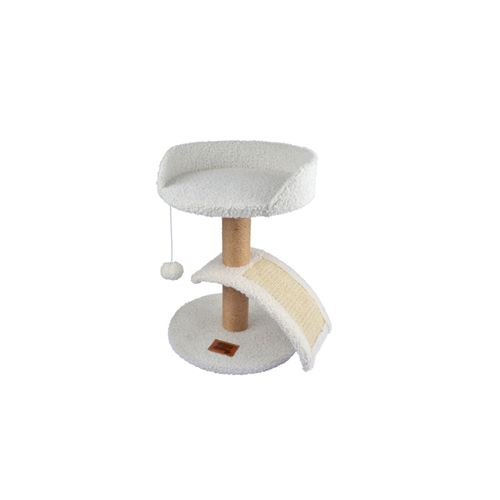 Meilleurs prix pour Arbre à Chat, Jouet & Griffoir Wooly 40cm Écru