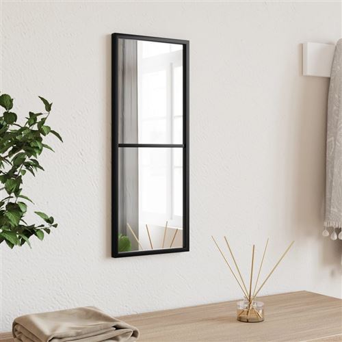Vidaxl Noir Miroir Mural 20X50 Cm - Image 3