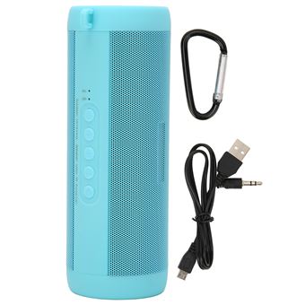 Enceinte sans fil Bluetooth Stéréo Etanche à Réduction du bruit avec lampe de poche Bleu - 1