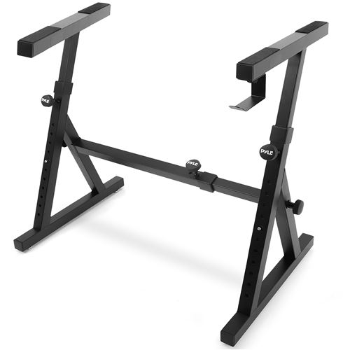 Support Clavier - Pyle - Noir - design Z - ajustable en hauteur et largeur