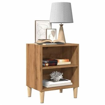 vidaXL Table de chevet chêne artisanal 40x30x50 cm bois d'ingénierie, table d'appoint, armoire de lit, table d'appoint pour 856418 - 1