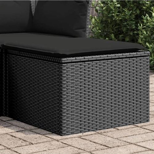 vidaXL - Tabouret de Jardin - Résine - Noir - Image 3