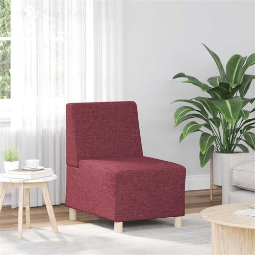 vidaXL Fauteuil rouge bordeaux 55 cm tissu4108471