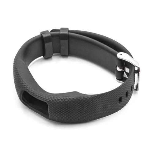 vhbw bracelet TPE compatible avec Garmin Vivofit 4 montre connectée - 24,5 cm noir