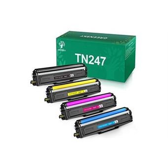 LCL Cartouche de Toner Compatible TN243 TN247 TN-247 (1Noir 1Jaune