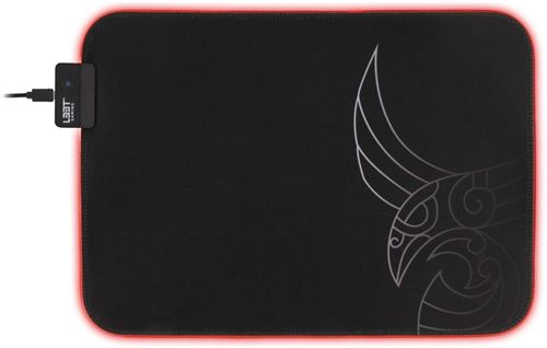 L33T Gaming - Tapis de souris KARLVAGN - rétroéclairé - Taille XXL - Surface rapide - Noir