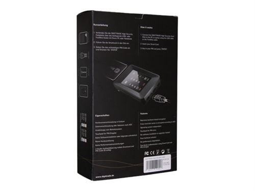 DIGITTRADE HS256 High Security - Solid state drive - 240 GB - extern (draagbaar) - 2.5 - FireWire 800 / USB 2.0 -buffer: 8 MB - FIPS 140-2 Level 3, FIPS 197