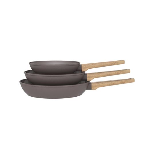 Set de 3 poêles Tous feux dont induction ARTHUR MARTIN AM1052 Revêtement céramique Ø 20 24 28 cm - vue 2