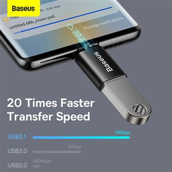Adaptateur USB-C vers USB-A Baseus – Noir Avis