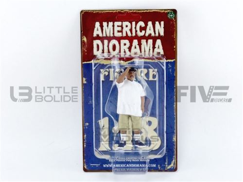 Voiture Miniature de Collection AMERICAN DIORAMA 1-18 - FIGURINES Low Riders Figurine II - White - 76274
