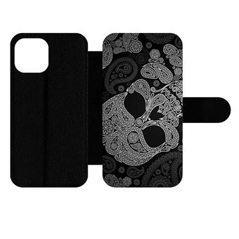 Coque IPhone 17 Style Tête De Mort Tatouage - Noir Et Multicolore - TPU Et Aluminium - Marque Taperso - Neuf