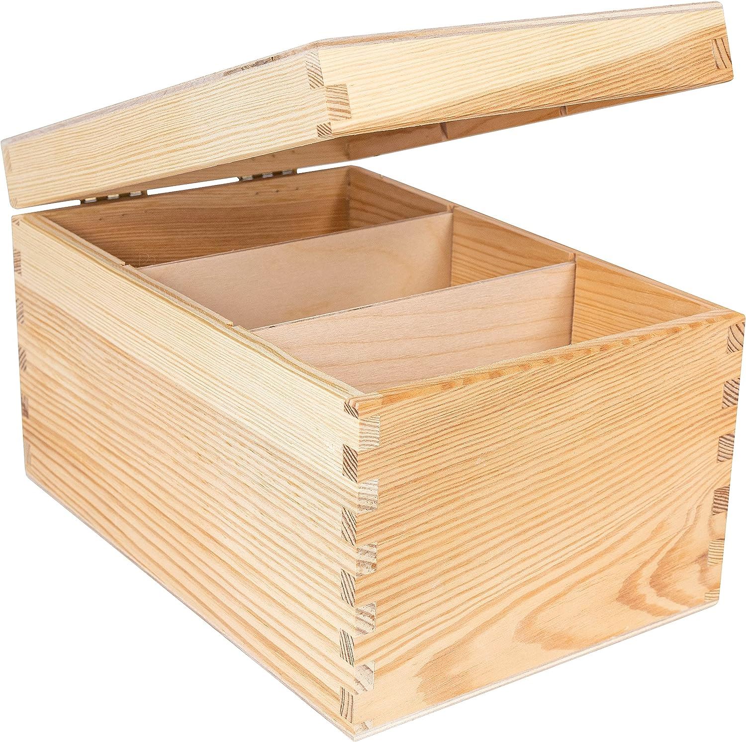 Boîte Rangement Vintage En Bois - Lot De 2 Boîtes Déco Style Antique Pour Bijoux Ou Secrets