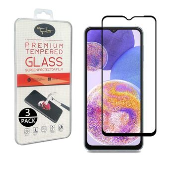 [3pack] Film de protection en Verre trempé bords noir pour Samsung Galaxy A14 5G [Toproduits®] - 1