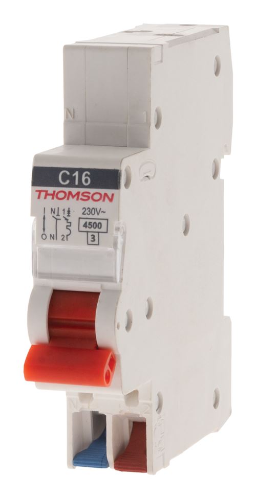 Thomson - Disjoncteur 1P+N peignable et à bornes automatiques