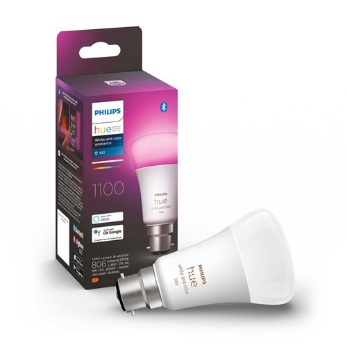 Ampoule connectée Philips Hue White & Color B22 75W