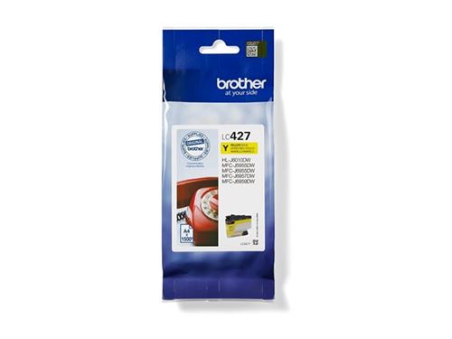 Brother LC427Y - Jaune - original - cartouche d'encre - pour Brother HL-J6010DW, MFC-J5955DW, MFC-J6955DW, MFC-J6957DW