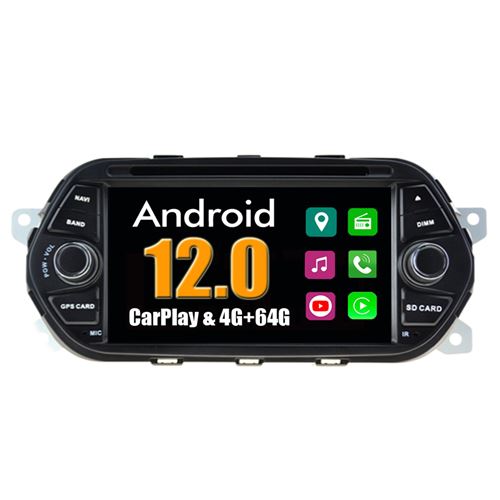 Autoradio CarPlay Multimédia RoverOne Android 4Go RAM 64Go ROM GPS pour Fiat Tipo Egea 2015 2016 2017