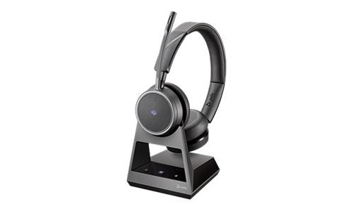 Poly Voyager 4220 UC, USB-C, Microsoft Teams - Micro-casque - sur-oreille - Bluetooth - sans fil - USB-C via un adaptateur Bluetooth