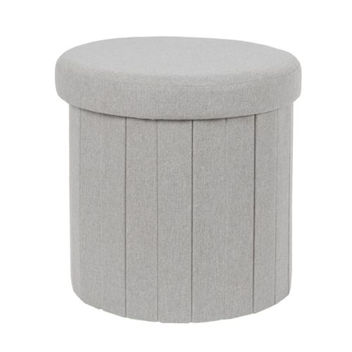 Non Communiqué Gris Pouf Coffre Pliable "Pills" 38Cm