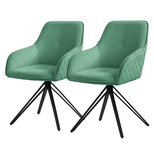 ML-Design - Chaise de salle à manger - Set de 2 - Vert - Image 3
