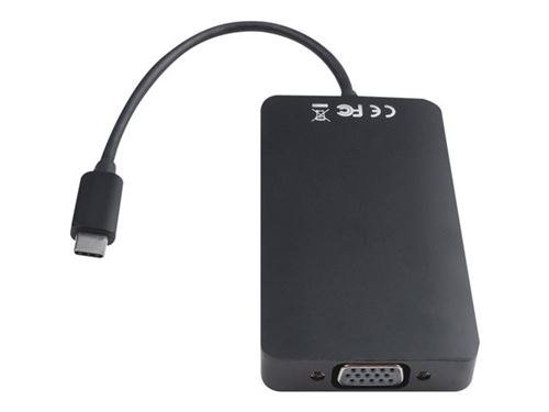 V7 V7UC-U3CRJ45HDVG-BLK - Station d'accueil - USB-C - VGA, HDMI - GigE