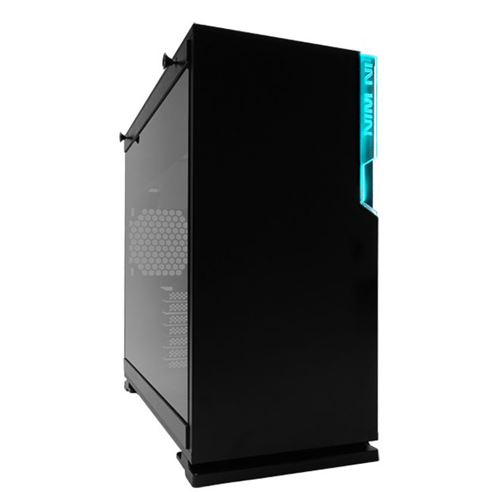 In Win Noir 101C - Tour - Atx - Panneau Latéral Fenêtré (Verre Trempé) - Pas D'alimentation (Atx12v) - Usb/Audio