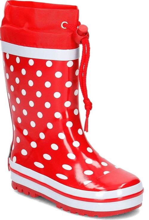 Playshoes bottes de pluie à pois rouge