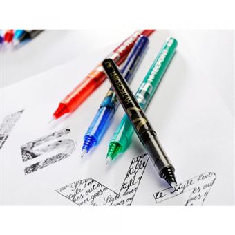 Stylo Roller Encre liquide Pilot HiTecpoint V7 Vert pointe moyenne