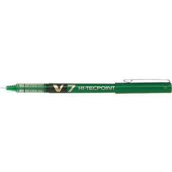 Stylo Roller Encre liquide Pilot HiTecpoint V7 Vert pointe moyenne