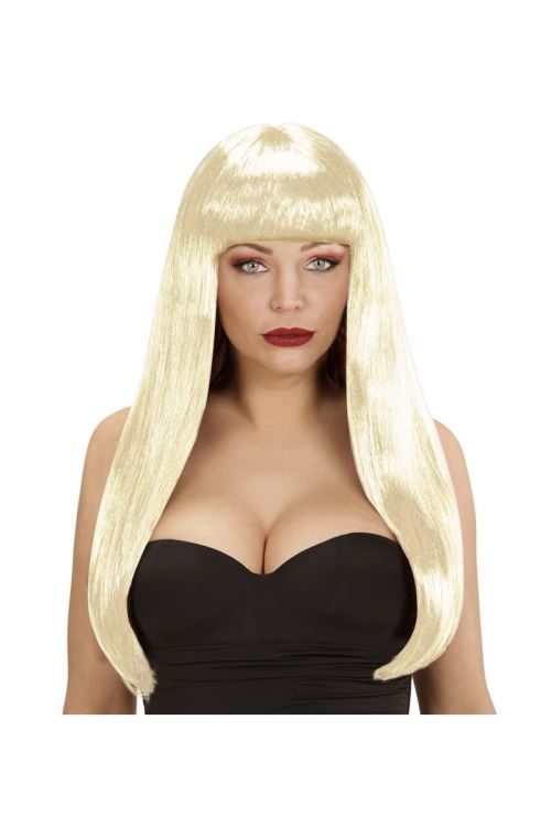 Perruque Francoise Blonde Longue Avec Frange - Blonde