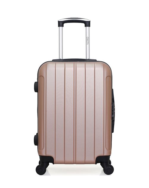 Valise Cabine HERO|FOGO Rose Doré en ABS
