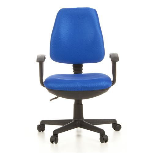 Siège de bureau / Siège pivotant CITY 10, tissu maille bleu hjh OFFICE