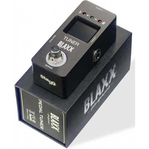 Blaxx BX-TUNER - Mini pédale accordeur chromatique pour guitare et Basse