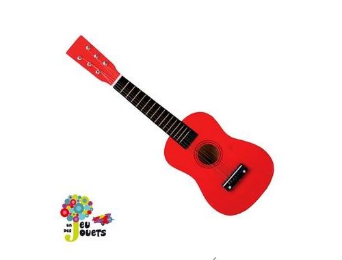 Véritable Guitare 6 Cordes Instrument De Musique Pour 3 Ans +