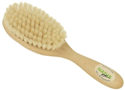 Glückskäfer pinceau pour tout-petit poils naturels 19 cm blanc
