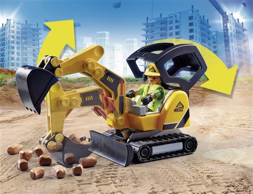 Playmobil City Action 70443 Mini-pelleteuse et chantier