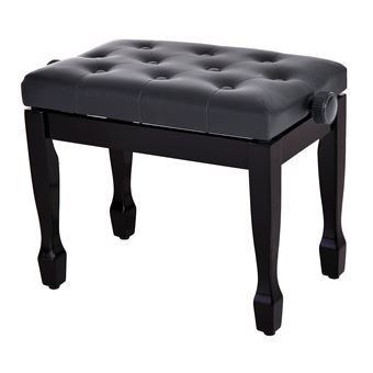 35 Sur Banquette Piano Tabouret Siege Hauteur Reglable Noir Bois Simili Cuir Achat Prix Fnac