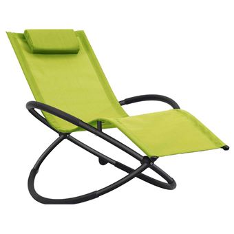 Bain De Soleil A Bascule En Aluminium Lina Phoenix Vert Mobilier De Jardin Achat Prix Fnac