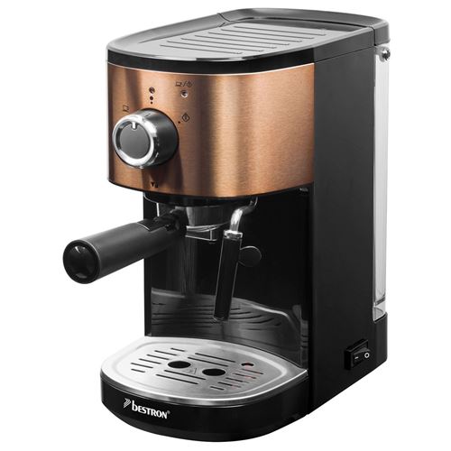 Bestron Copper Collection AES1000CO - Koffieapparaat met cappuccinatore - 15 bar