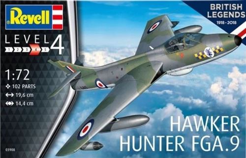 Revell maquette Hawker Hunter FGA.9 boîte 19 cm échelle 1:72