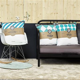 Oreiller ferme en microfibre, PETIT MEUNIER-60 x 60 cm- - 1