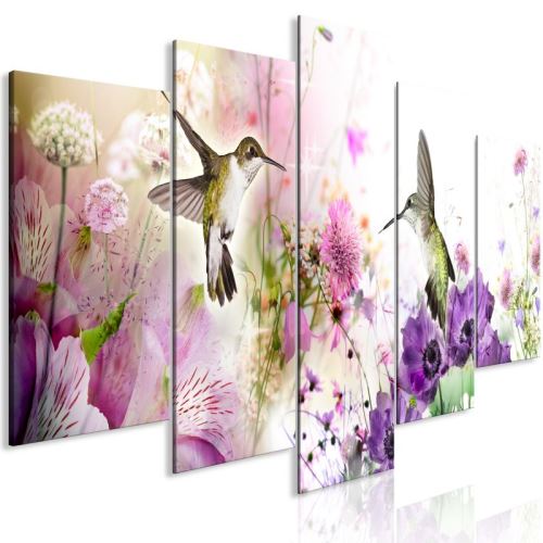 Tableau - Colourful Nature (5 Parts) Wide .Taille : 225x100